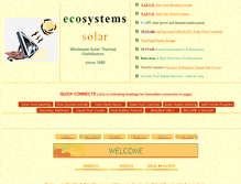 Tablet Screenshot of ecosystemssolar.com